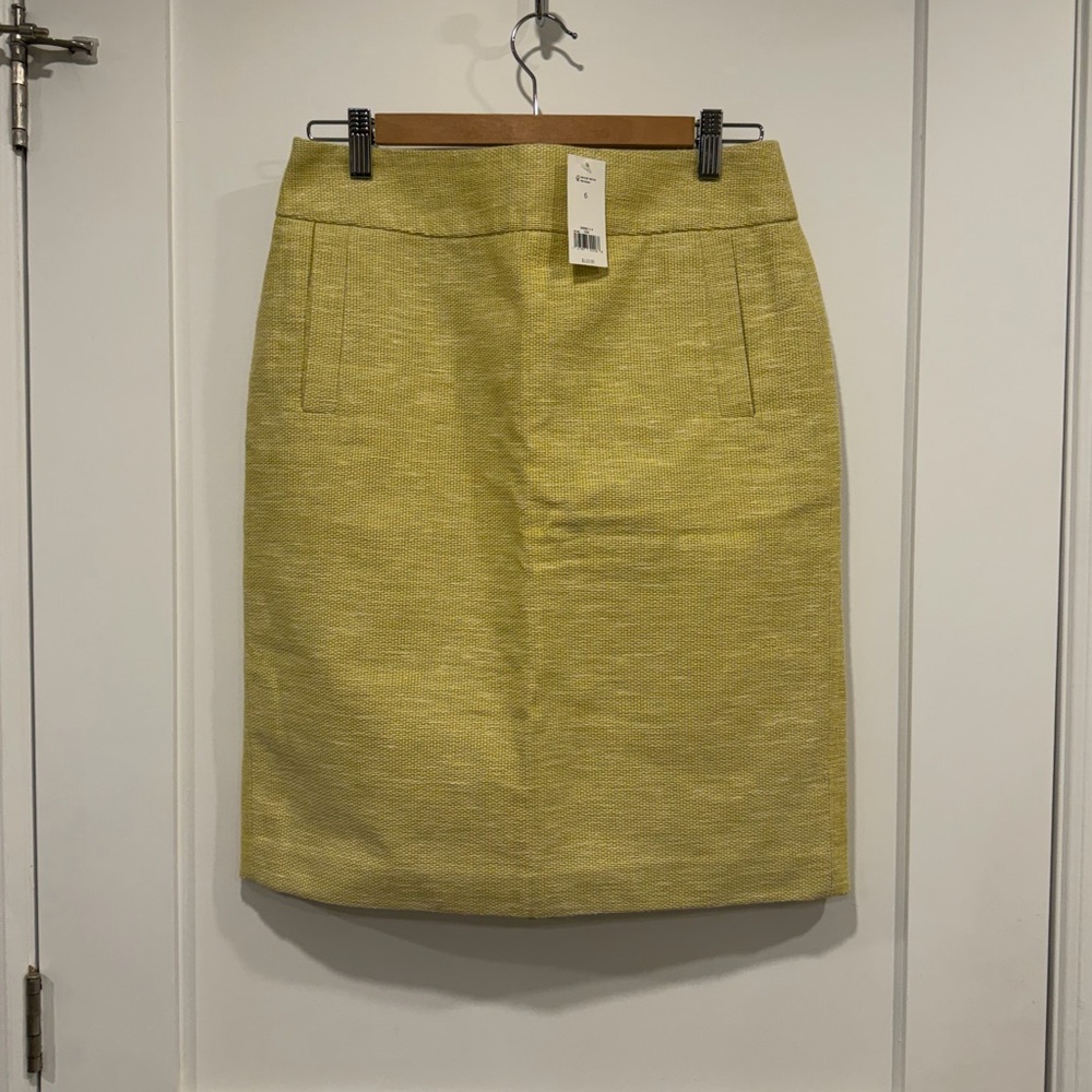 Banana Republic Lemon Yellow Pencil Skirt